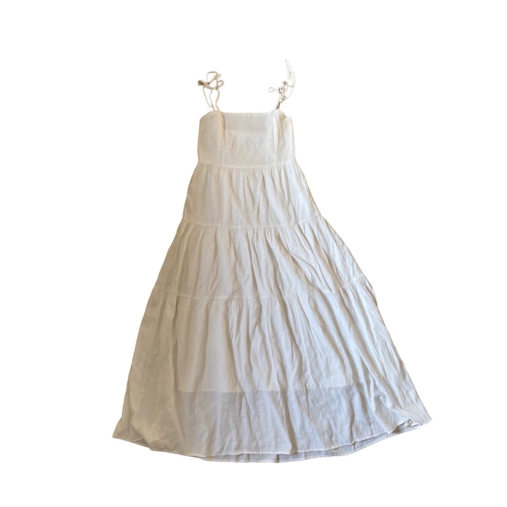 White maxi dress